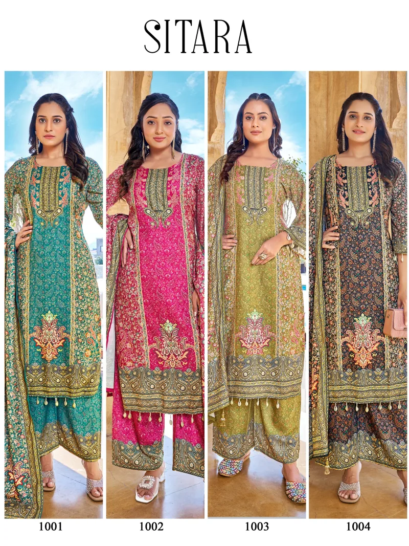Sitara By Banwery Jam Satin Printed Salwar Kameez